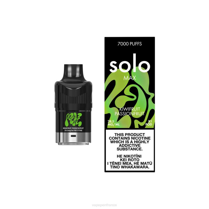 Cigarette Electronique France - Solo MAX cosse 6D4090 kiwi fruit de la passion