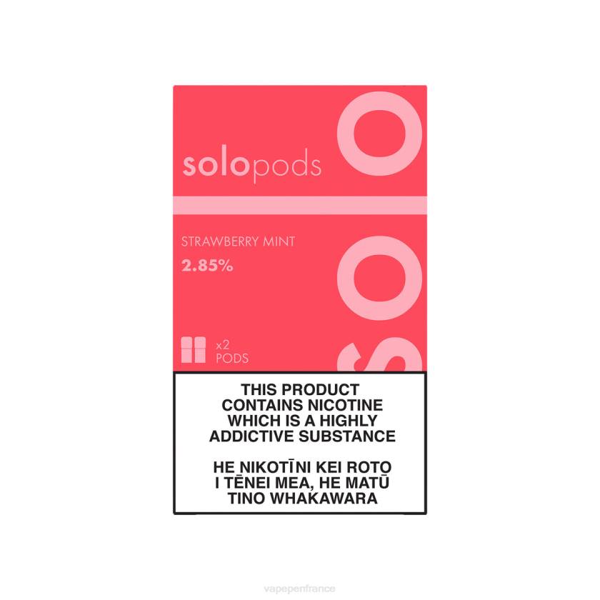Cigarette Electronique France - Solo pack de 2 dosettes de remplacement 6D4060 menthe fraise