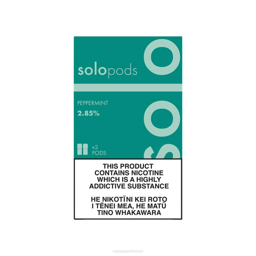 Cigarette Electronique France - Solo pack de 2 dosettes de remplacement 6D4063 menthe poivrée