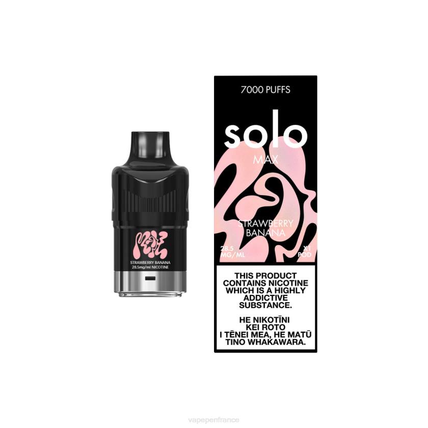 Eliquide France - Solo MAX cosse 6D4077 fraise banane