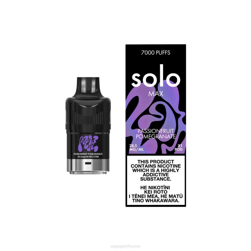 Eliquide France - Solo MAX cosse 6D4089 grenade fruit de la passion