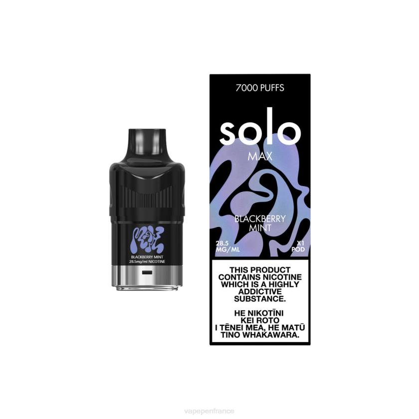Vape France - Solo MAX cosse 6D4073 menthe mûre