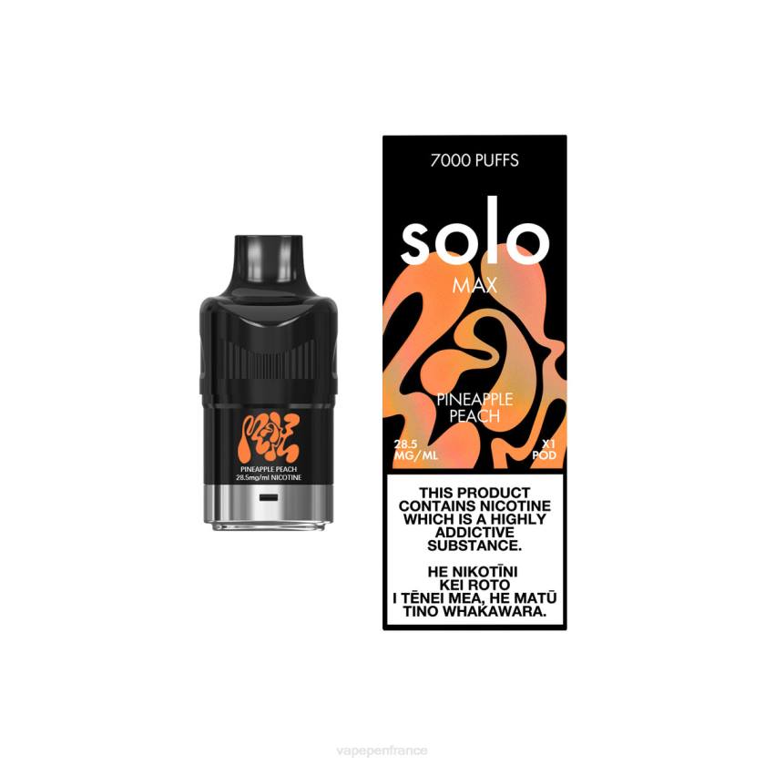 Vape France - Solo MAX cosse 6D4085 pêche à l'ananas