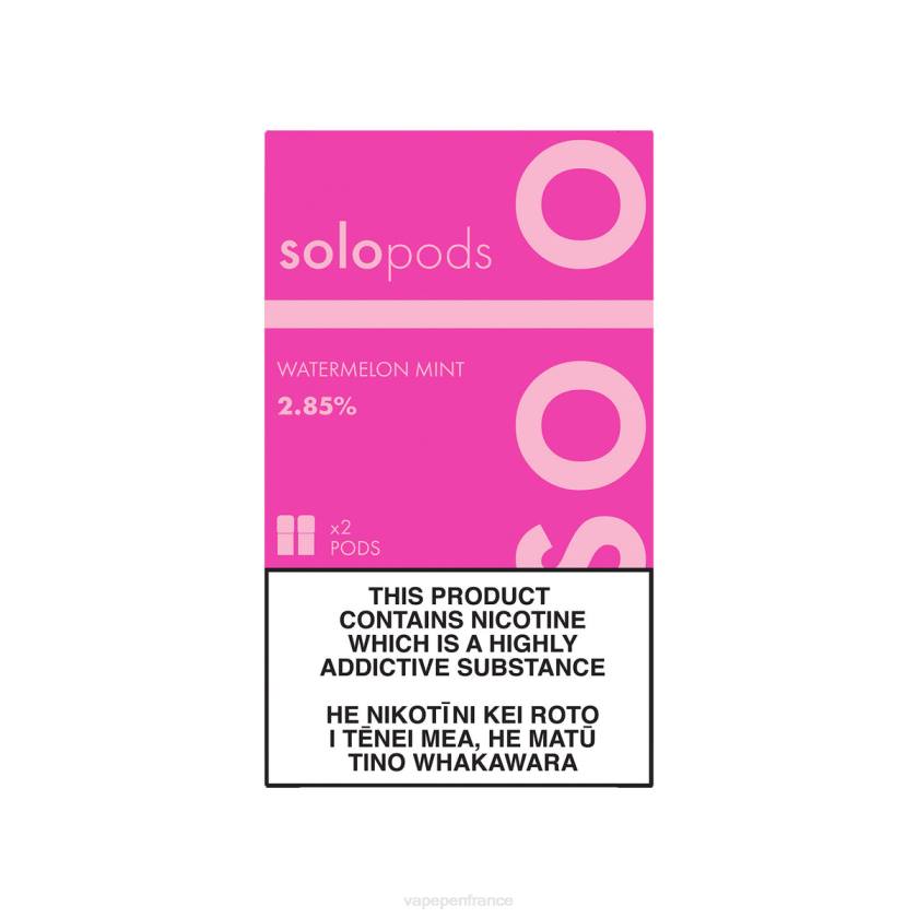 Vape France - Solo pack de 2 dosettes de remplacement 6D4061 menthe pastèque