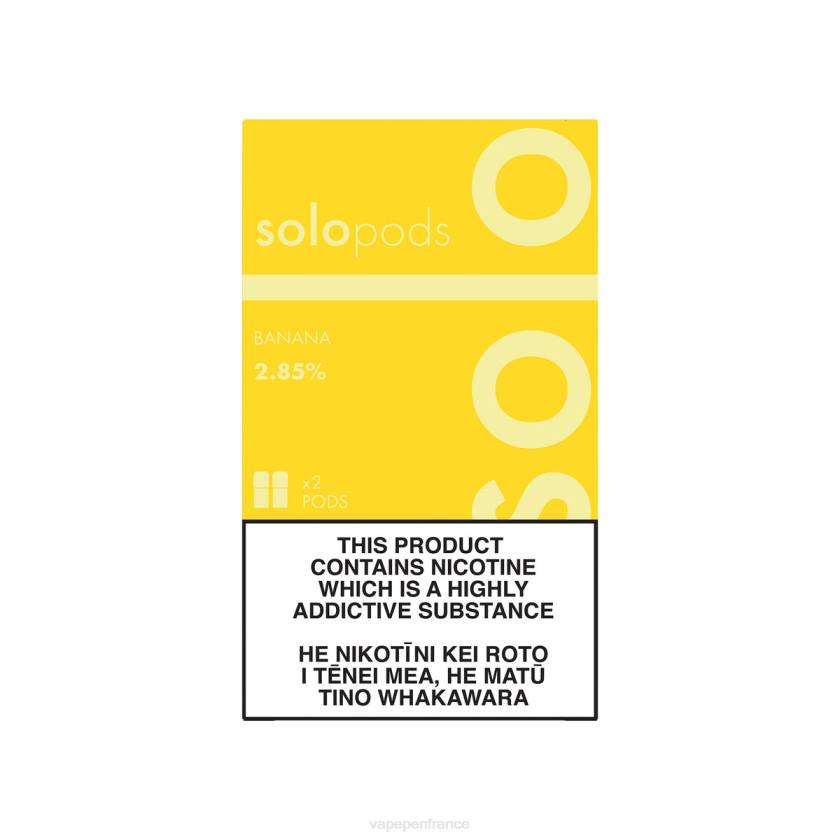 Vape France - Solo pack de 2 dosettes de remplacement 6D4064 banane