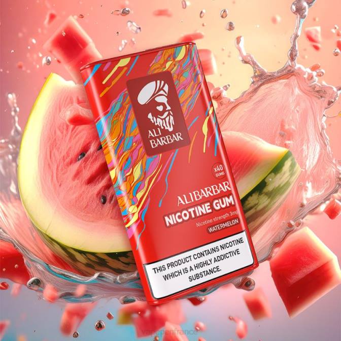 Eliquide France - Alibarbar gomme à la nicotine pastèque 6ZVP103