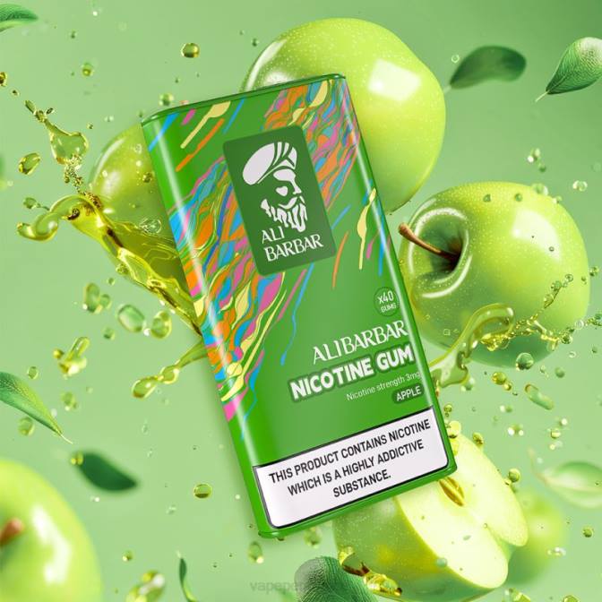 Vape France - Alibarbar gomme à la nicotine pomme 6ZVP98
