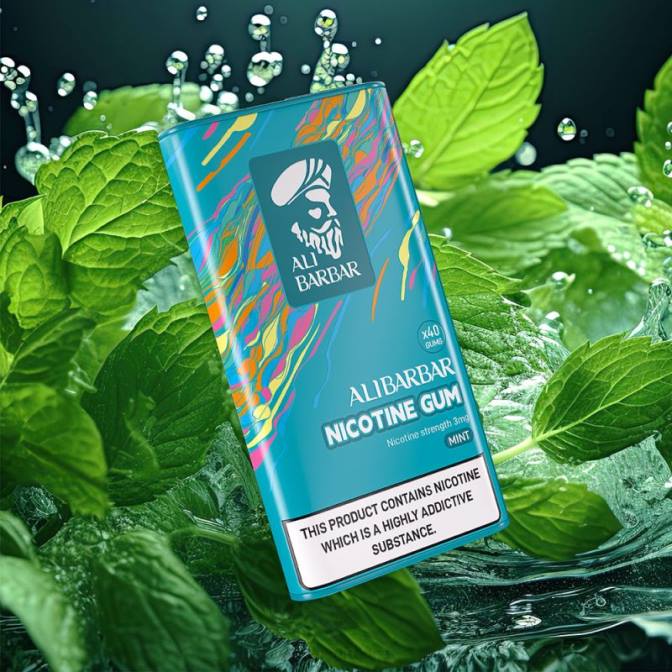 Vape Pen - Alibarbar gomme à la nicotine menthe 6ZVP101