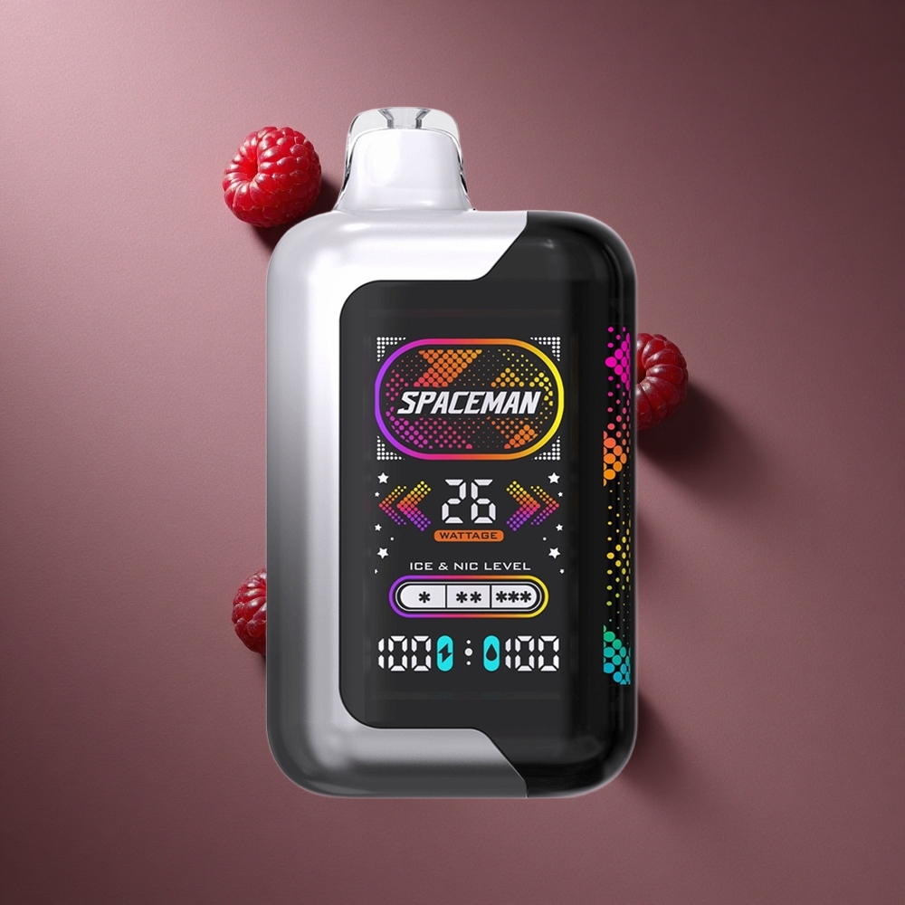 Mûre-Framboise SMOK SPACEMAN SP40000 Vape Jetable 40000 Bouffées Écran LED 2,28"