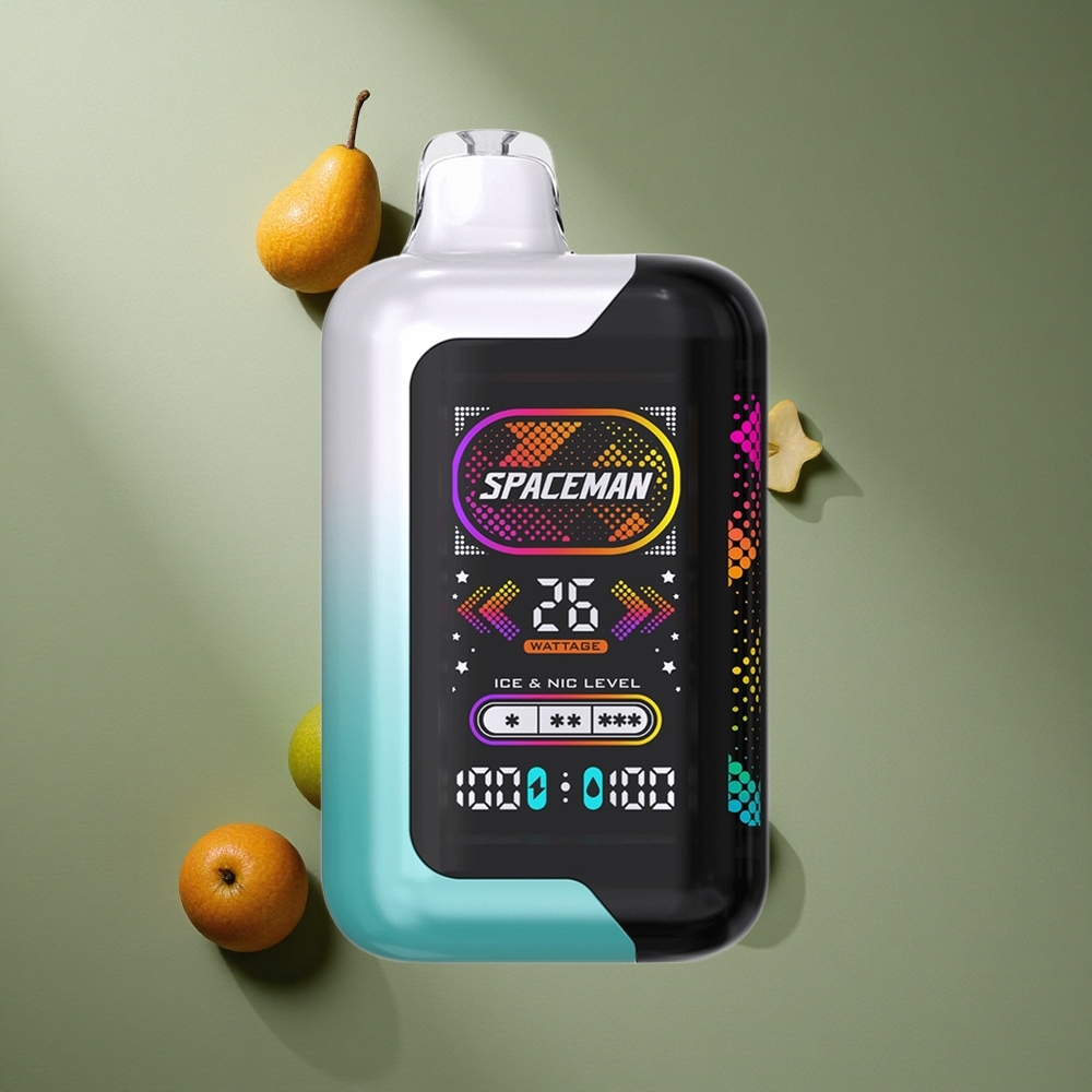 Menthe Fraîche SMOK SPACEMAN SP40000 Vape Jetable 40000 Bouffées 20ml Écran LED 2,28"