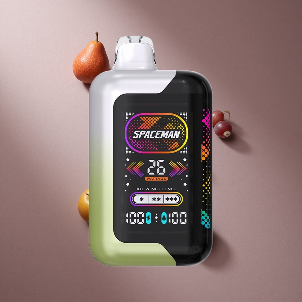 Raisin Blanc Glacé SMOK SPACEMAN SP40000 Bouffées 20mL Écran LED 2.28"