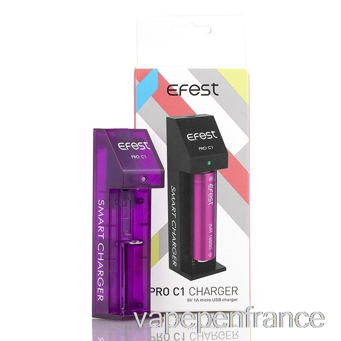 Stylo Vape Chargeur De Batterie Intelligent Efest Pro C1 1 Baie