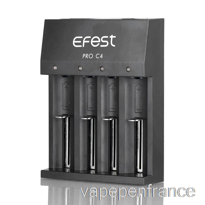 Stylo Vape Chargeur De Batterie Intelligent Efest Pro C4 4 Baies