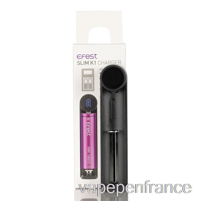 Stylo Vape Chargeur De Batterie à Emplacement Unique Efest Slim K1