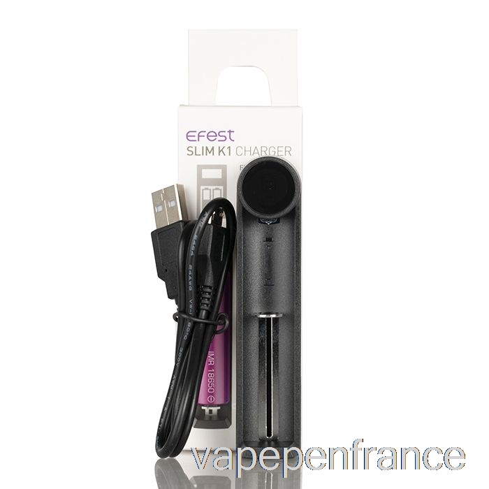 Stylo Vape Chargeur De Batterie à Emplacement Unique Efest Slim K1