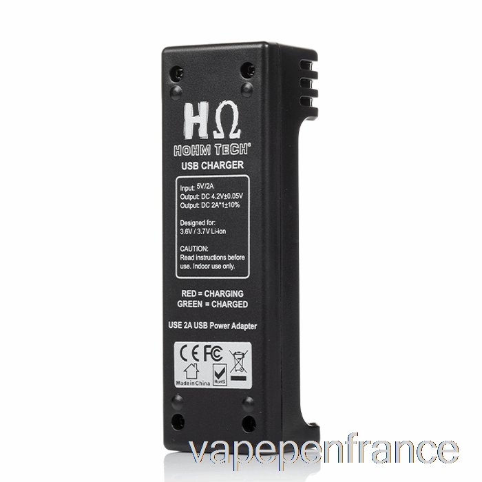 Hohm Tech School Uno 2a Chargeur Usb Stylo Vape
