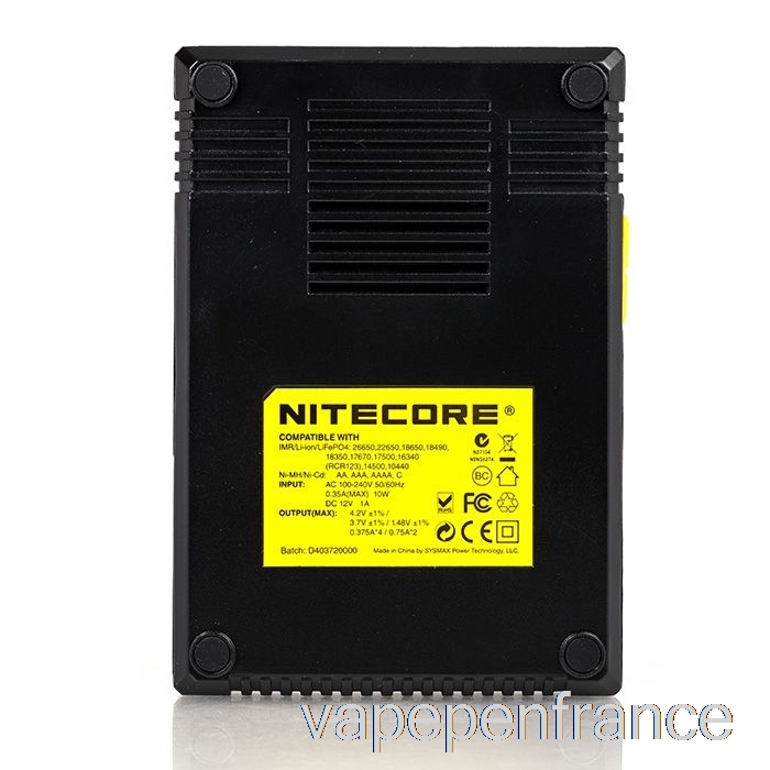 Chargeur De Batterie Nitecore D4 (4 Baies) Stylo Vape