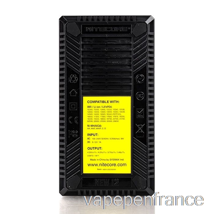 Chargeur De Batterie Nitecore I2 (2 Baies) Stylo Vape