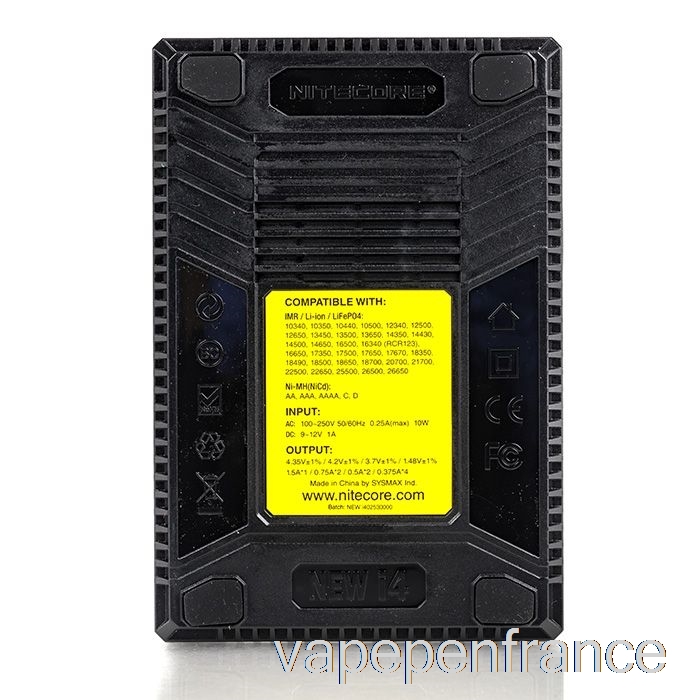 Chargeur De Batterie Nitecore I4 V2 (4 Baies) Stylo Vape
