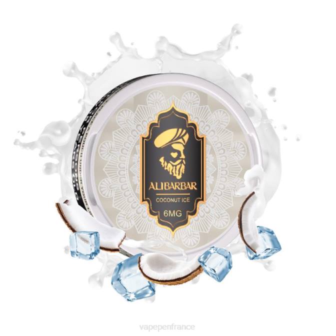 Eliquide France - Alibarbar sachets de nicotine glace à la noix de coco 6ZVP83