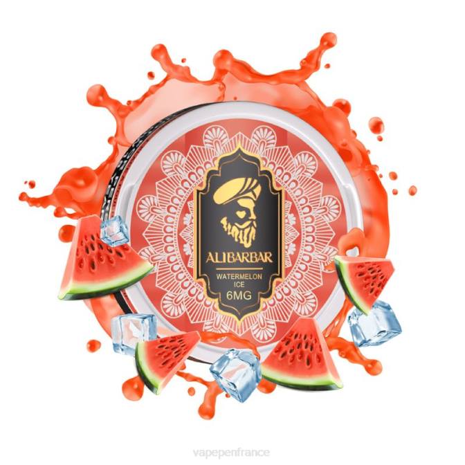 Vape France - Alibarbar sachets de nicotine glace à la pastèque 6ZVP94