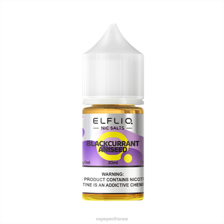 anisé de cassis 4V4L9 ELFBAR ELFLIQ nic sel 30ml