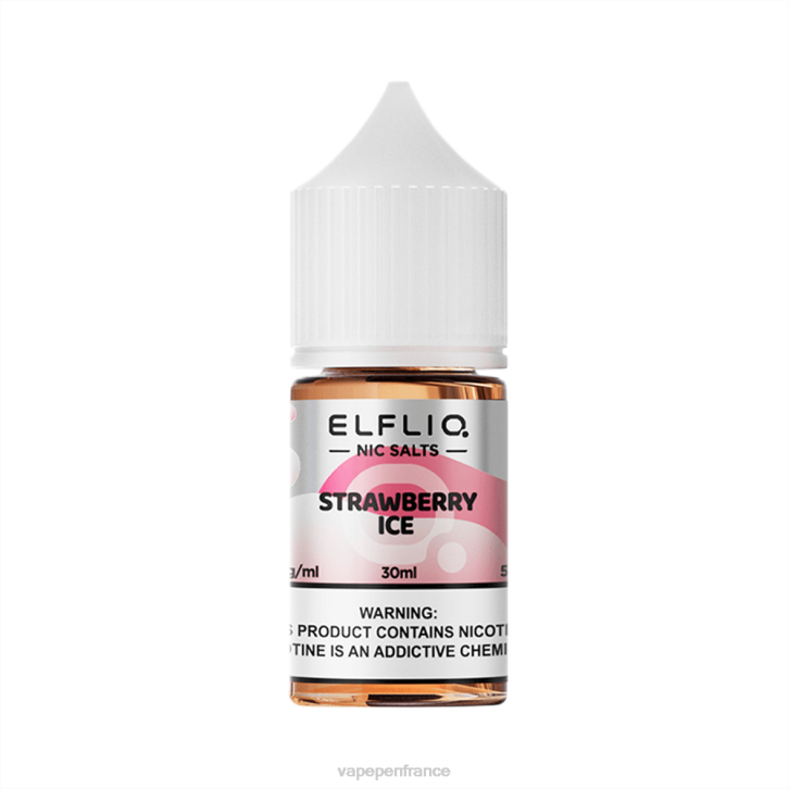 glace aux fraises 4V4L30 ELFBAR ELFLIQ nic sel 30ml