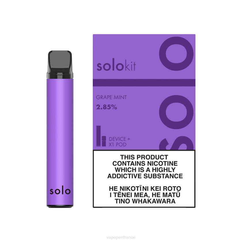 Cigarette Electronique France - Solo kit de dosettes 6D4045 menthe raisin