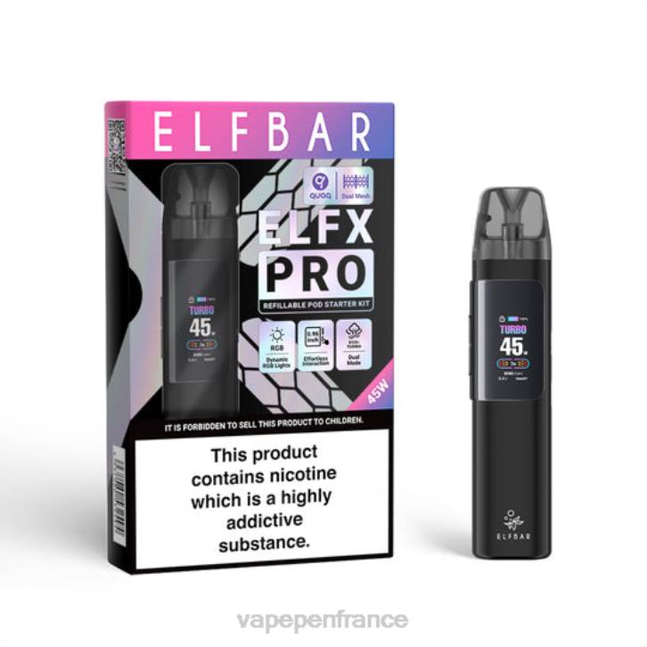 bleu 4V4L6 ELFBAR ELFX Pro Appareil à pod ouvert