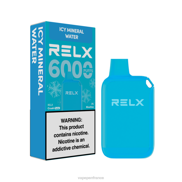 Eliquide France - RELX Crush Pocket 6000 glacé eau minérale glacée V2PR23