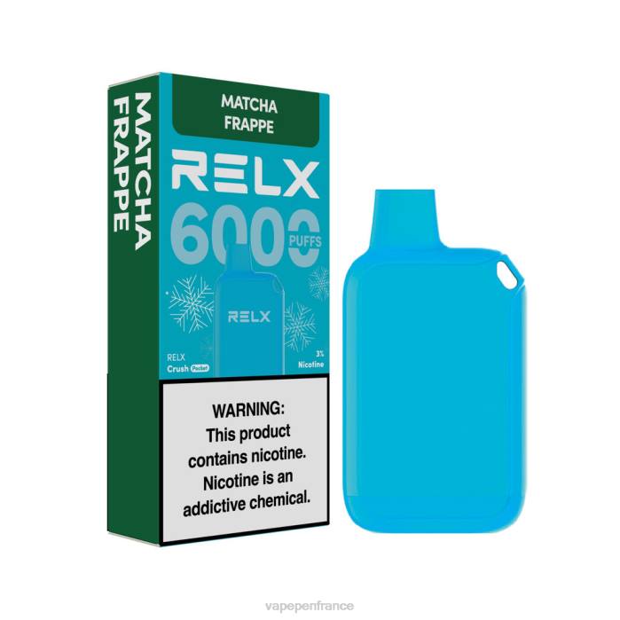 Eliquide France - RELX Crush Pocket 6000 glacé matcha frappé V2PR17