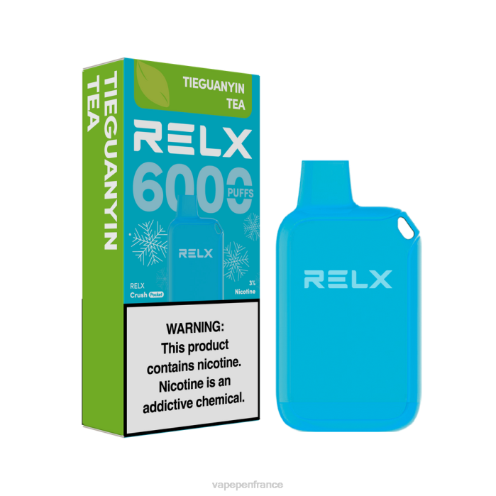 Vape France - RELX Crush Pocket 6000 glacé thé tieguanyin V2PR22