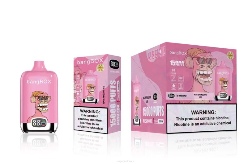 Cigarette Electronique France - Bang Box 15000 bouffées P80J45 glace à la pastèque