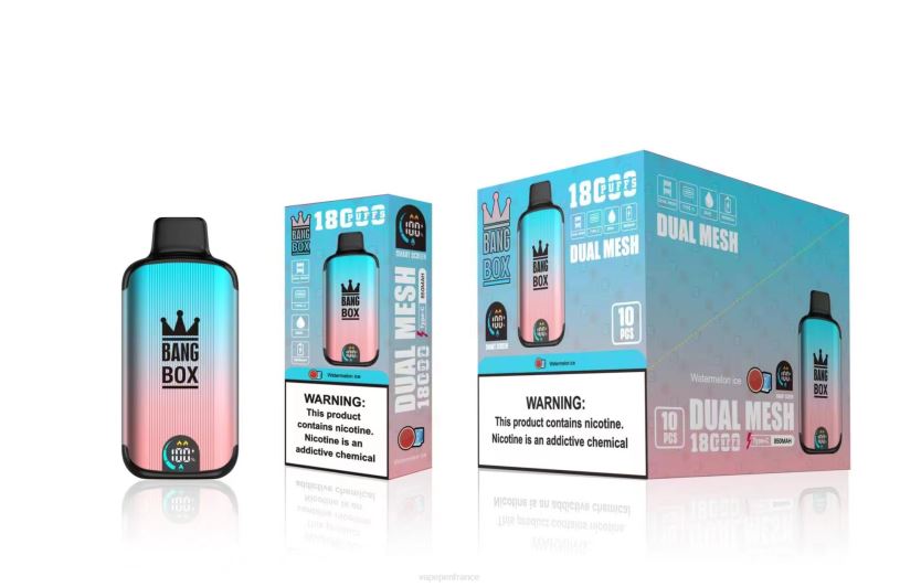 Cigarette Electronique France - Bang Box 18000 bouffées P80J96 glace à la pastèque