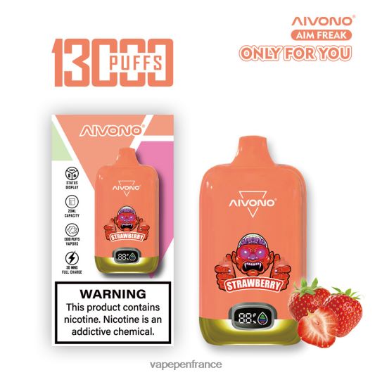 Cigarette Electronique France - fraise Aivono AIM FREAK 13000 L6246J243