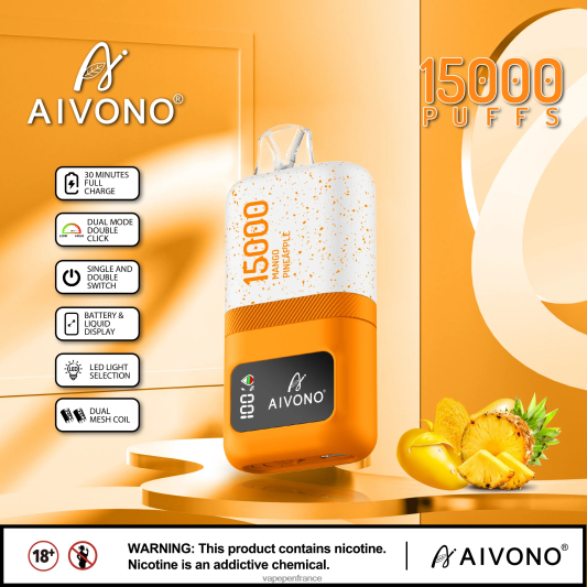 Cigarette Electronique France - mangue ananas Aivono AIM magic 15000 L6246J69