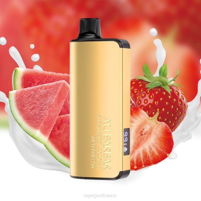 Eliquide France - Alibarbar Ingot 20000 vapes jetables pastèque à la fraise et à la noix de coco 6ZVP43