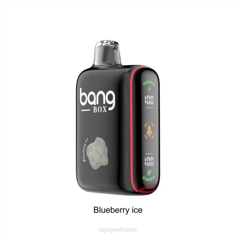 Eliquide France - Bang Box Affichage de puissance intelligent de 9 000 à 18 000 bouffées P80J32 glace aux myrtilles