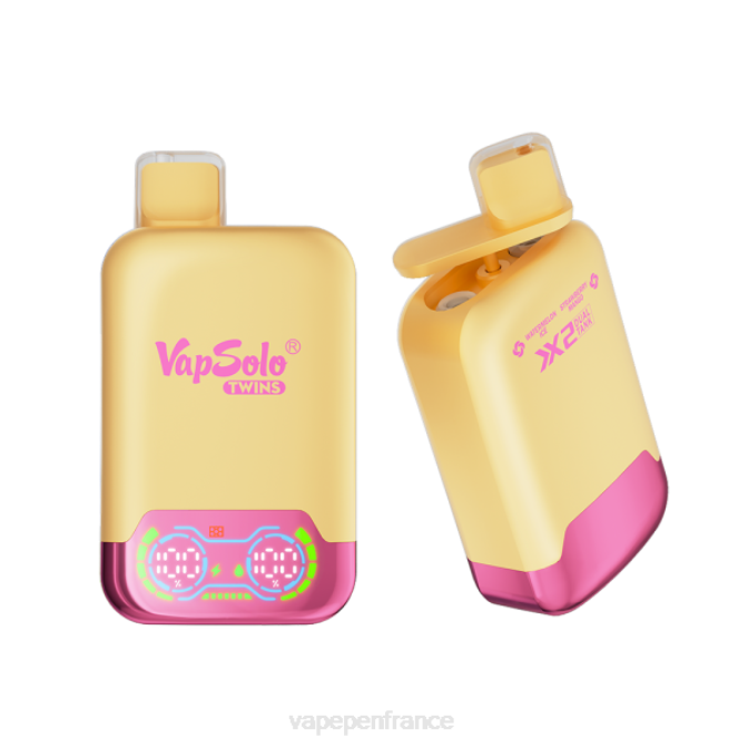 Eliquide France - Vapsolo TWINS vape jetable glace pastèque & fraise mangue 6ZVP147
