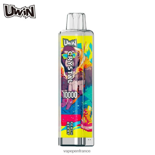 Eliquide France - baie de pêche UWIN CRYSTAL 10000 vapes jetables L6246J377