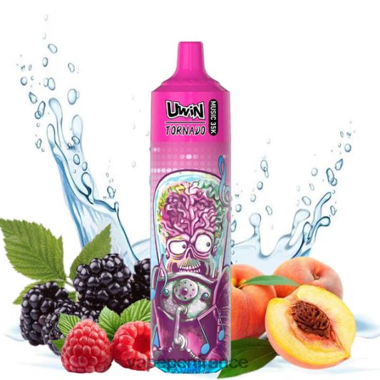 Eliquide France - baie de pêche UWIN CRYSTAL vape jetable 35k L6246J392