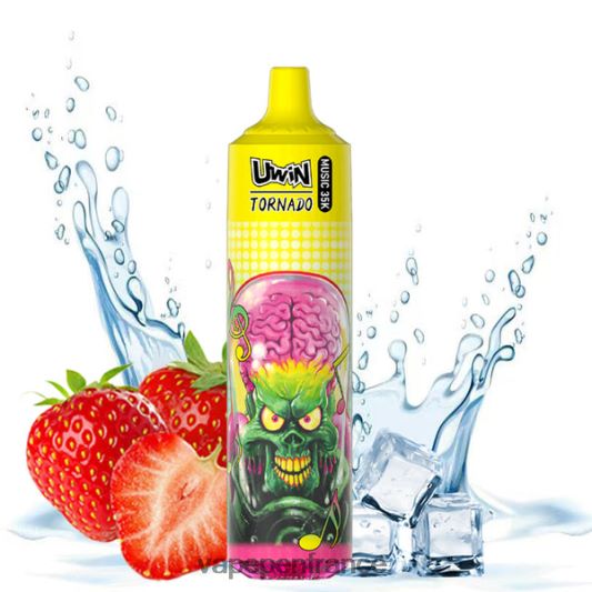 Eliquide France - glace à la fraise UWIN CRYSTAL vape jetable 35k L6246J389