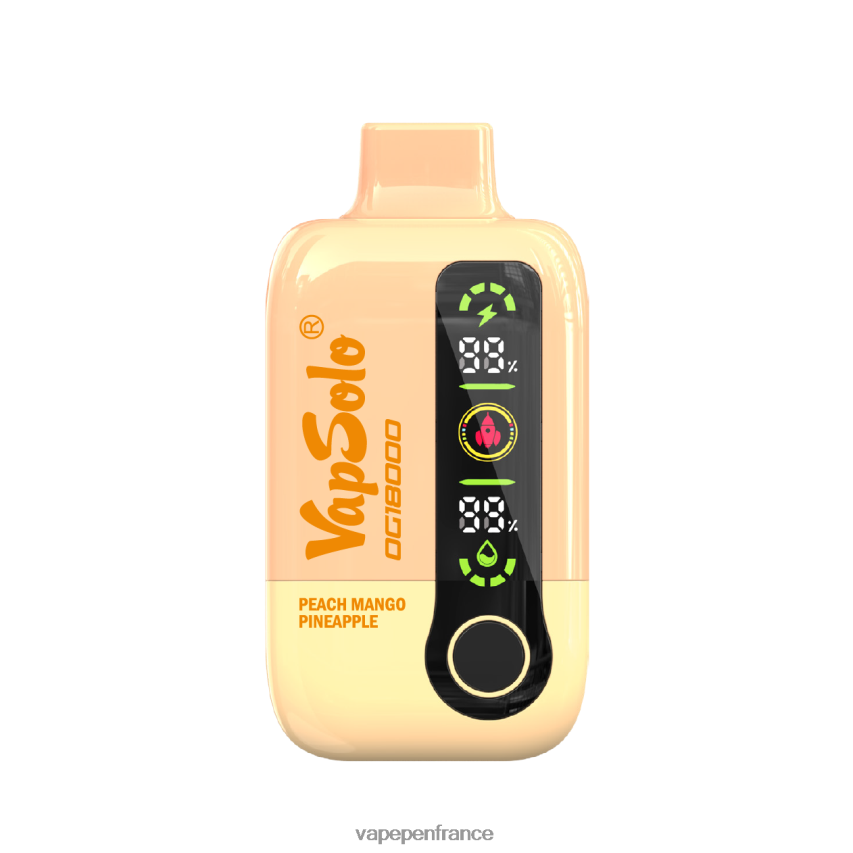 Eliquide France - pêche mangue ananas 2B8R4N5 VapSolo dg18000