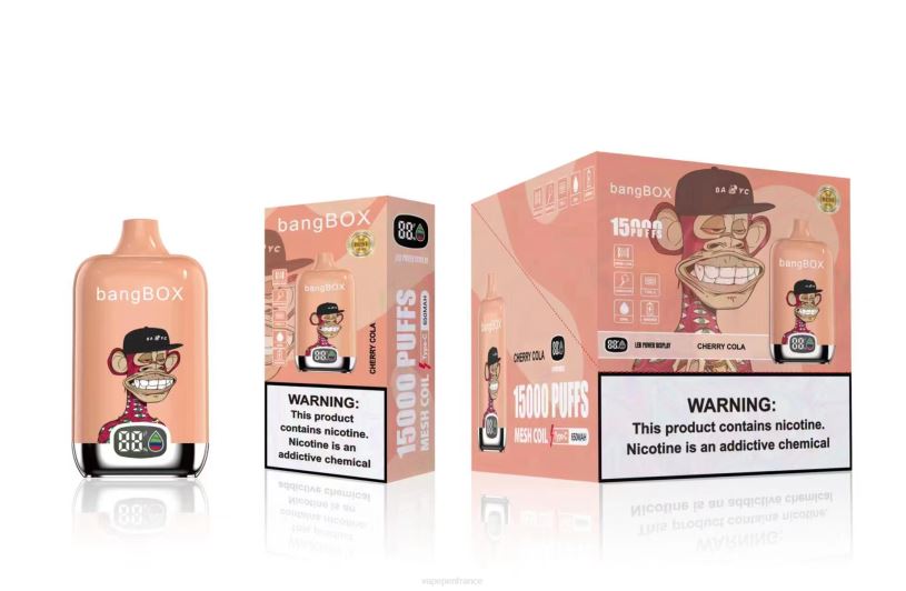 Vape France - Bang Box 15000 bouffées P80J40 cola aux cerises