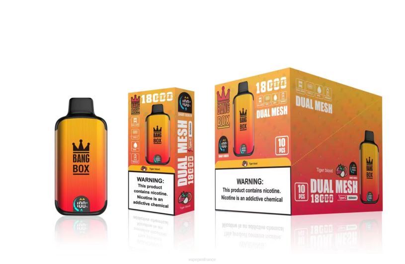 Vape France - Bang Box 18000 bouffées P80J94 sang de tigre