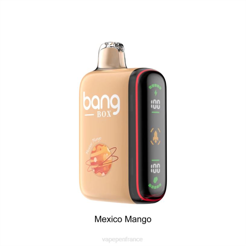 Vape France - Bang Box Affichage de puissance intelligent de 9 000 à 18 000 bouffées P80J31 mangue mexicaine