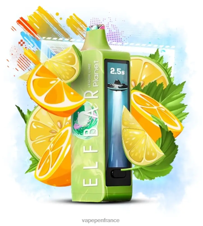 Vape France - Elf Bar Planet 25000 citron vert BDTZR16