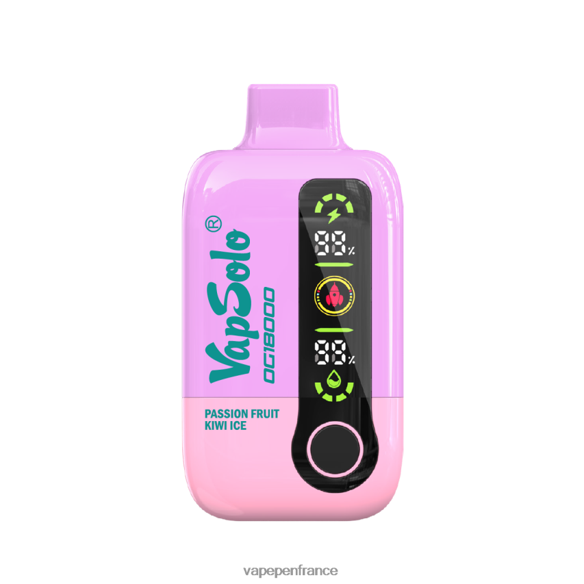 Vape France - glace au kiwi aux fruits de la passion 2B8R4N4 VapSolo dg18000