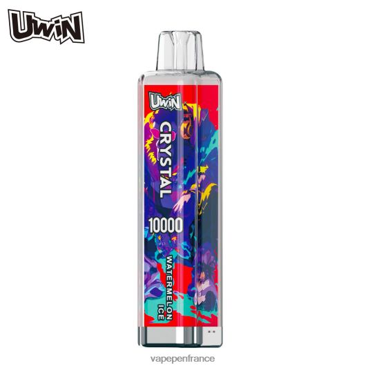 Vape France - glace à la pastèque UWIN CRYSTAL 10000 vapes jetables L6246J370