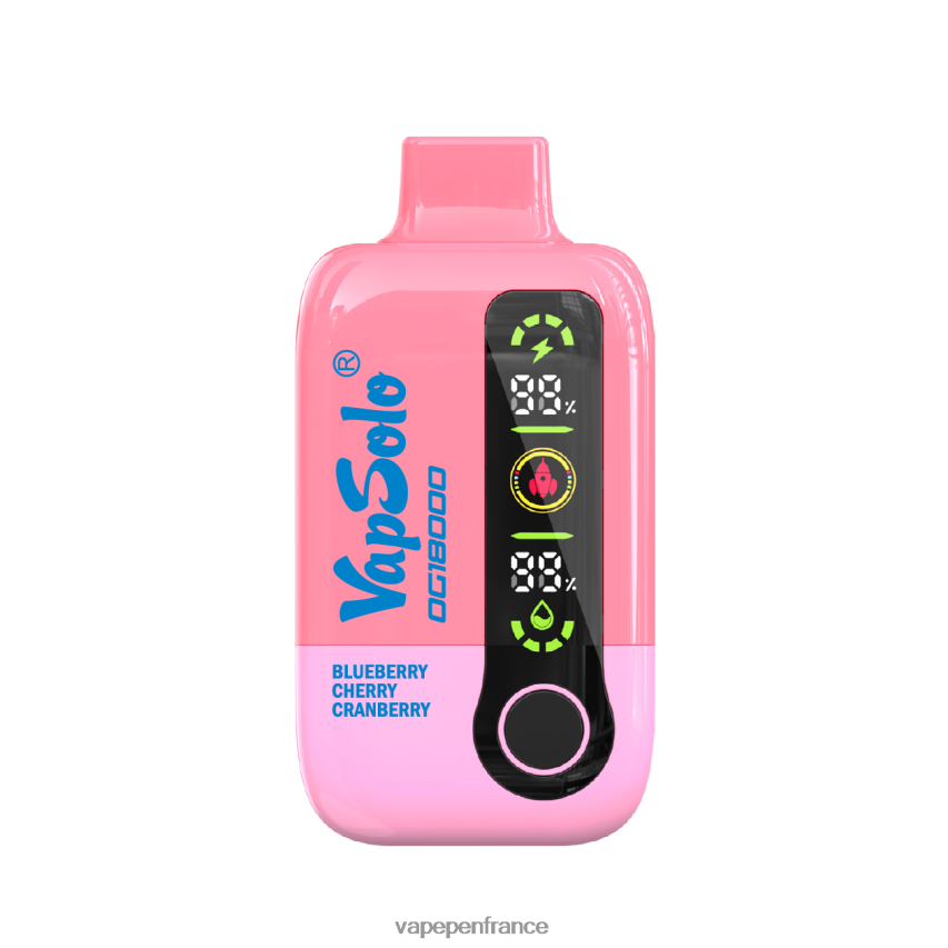 Vape France - myrtille cerise canneberge 2B8R4N1 VapSolo dg18000